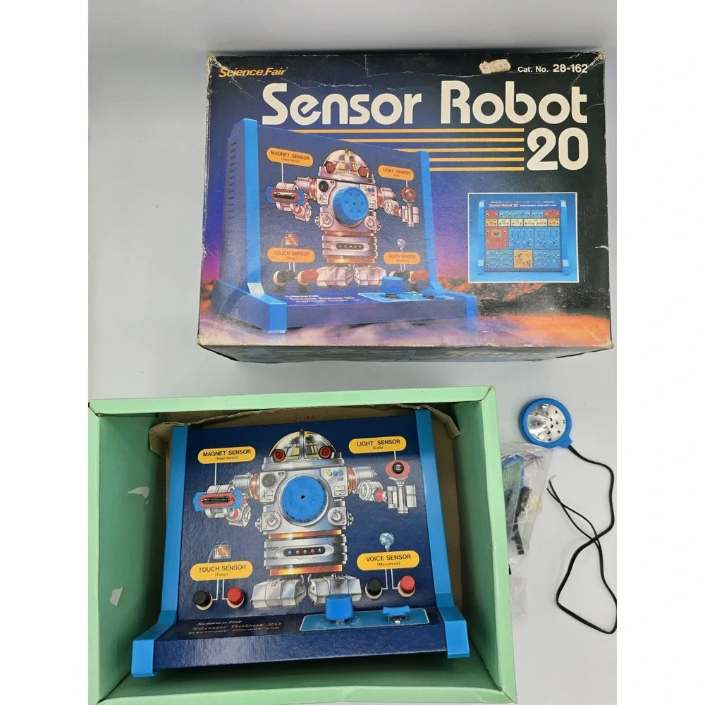Vintage Radioshack Science Fair SENSOR ROBOT 20 Electronic‎ Project Lab